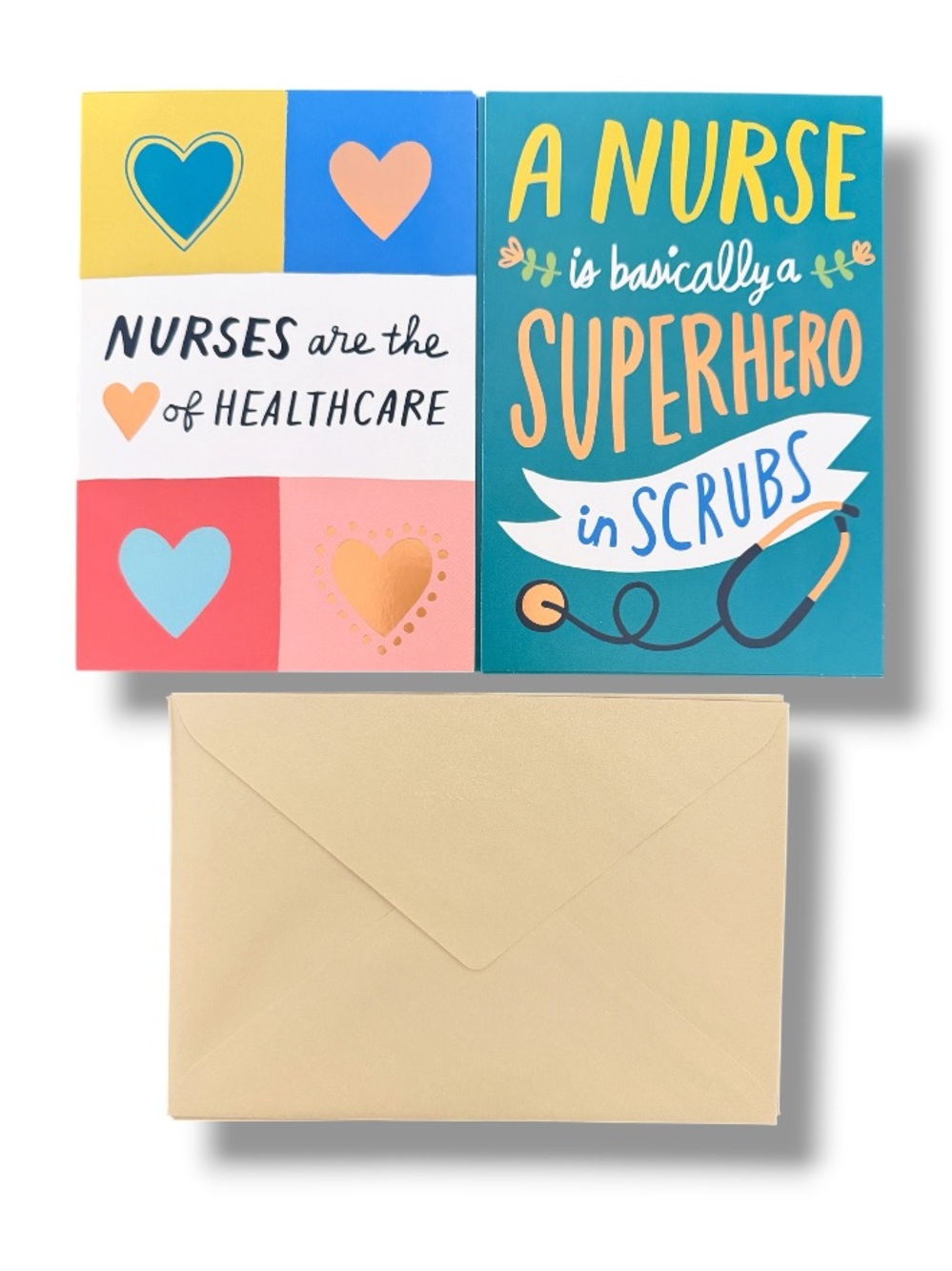 Bundle of 6 Hallmark Nurse Healthcare Heroes Thank You Note Cards w Envelopes
